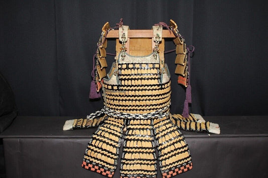 Japanese Samurai Armor Odoshi Doumaru with Sode Museum-Quality Collectible.