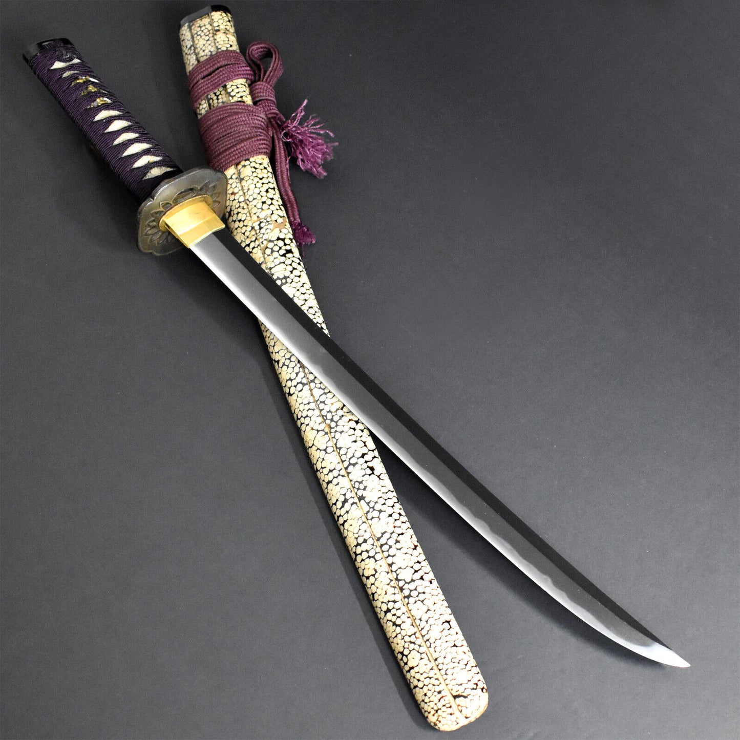 Original Japanese Katana Sword Wakizashi Kunimune Hozon Paper Antique Muromachi Era Samurai Weapon.