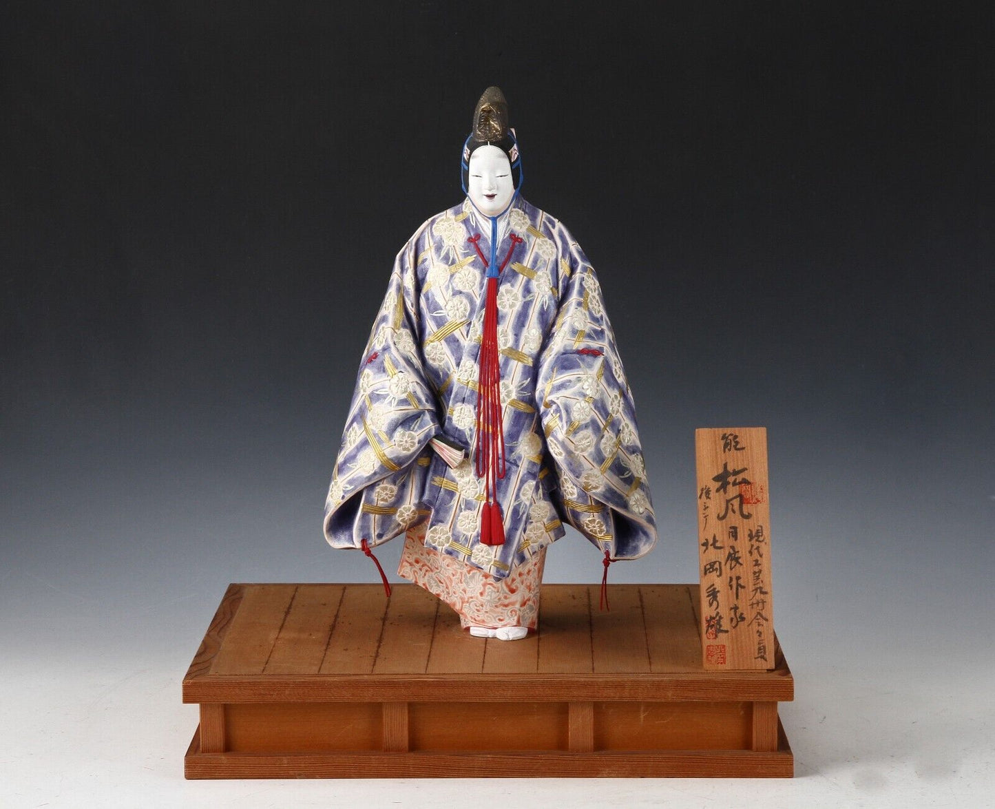 Authentic Vintage Japanese Ceramic Doll in Traditional Clothing Collectible Asian Art.
