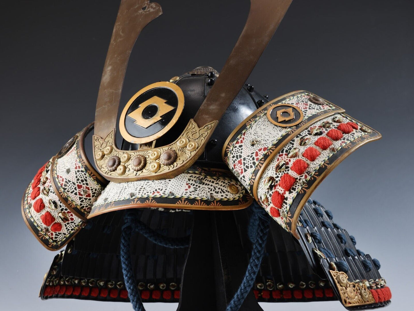 Japanese Heritage Helmet Samurai Headgear Kabuto Collectible Wearable Armor from Showa Era.