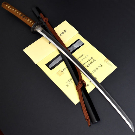 Muromachi Era Antique Japanese Long Sword Nihonto Collectible Katana Samurai Tamahagane Steel Blade.