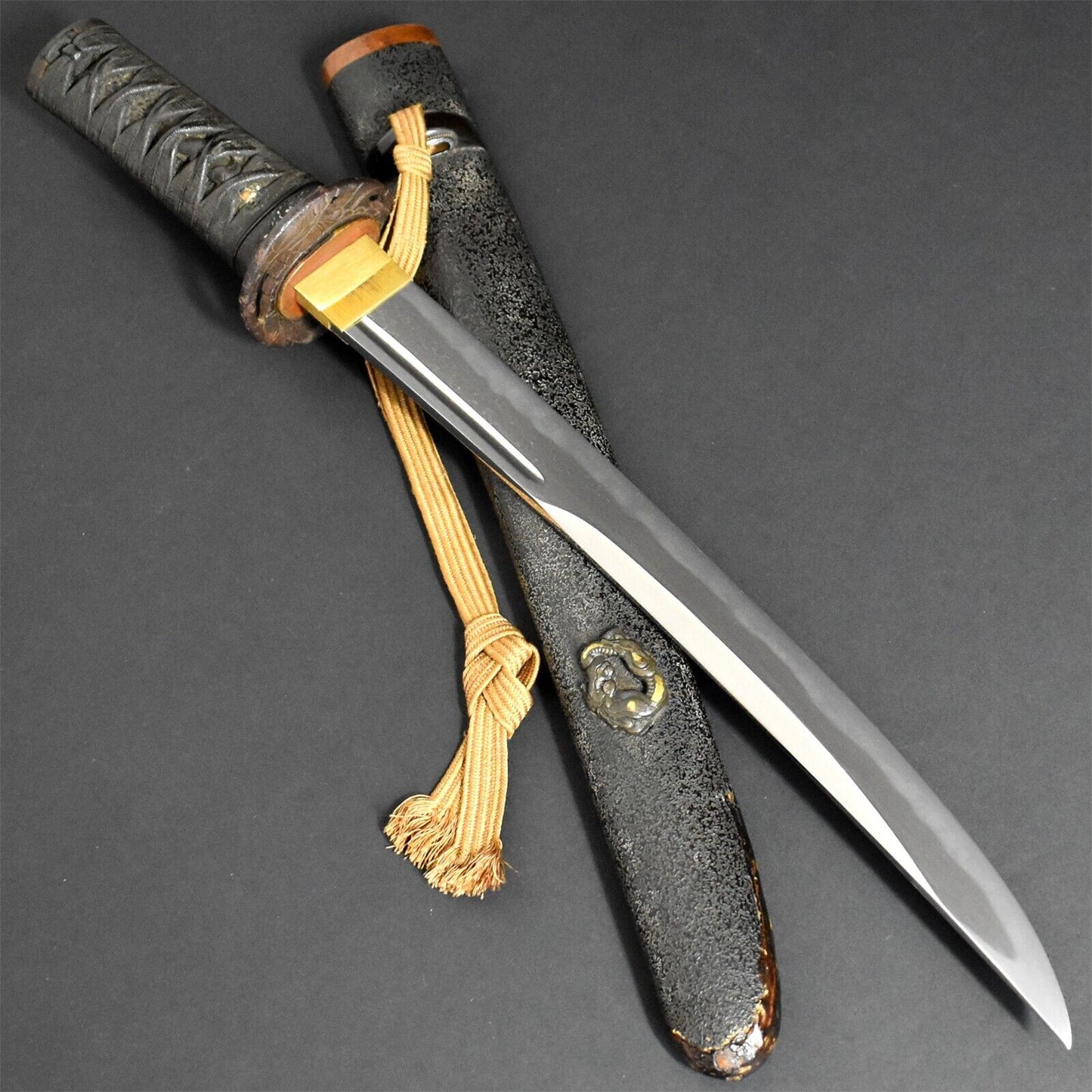 Collectible Antique Japanese Tanto Short Sword Authentic Samurai Dagger Edo Era.