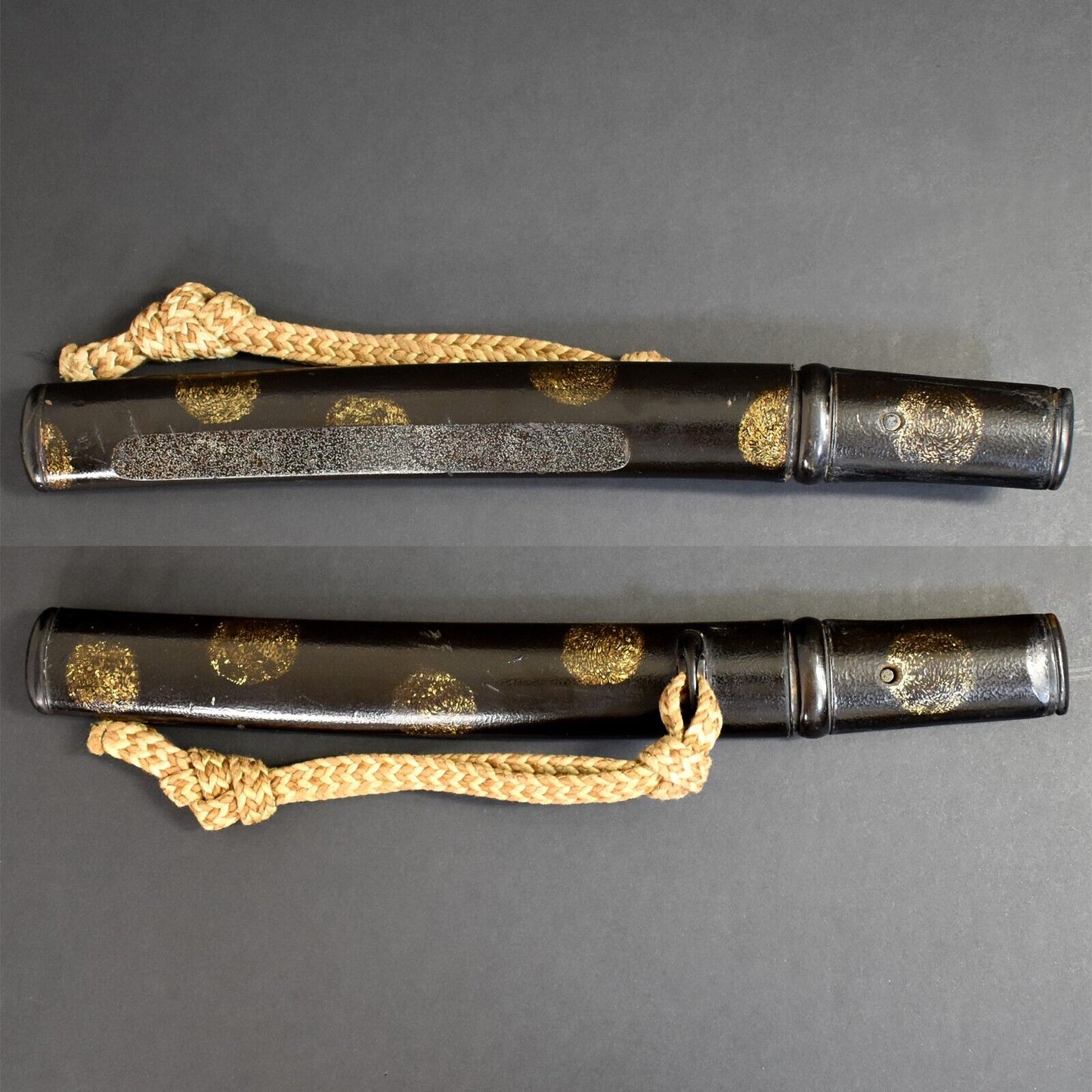 Japanese Authentic Short Sword Tanto Antique Samurai Dagger Tamahagane Weapon Collectible.