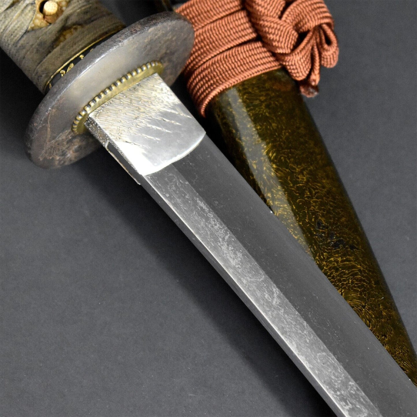Collectible Authentic Antique Japanese Katana Sword Wakizashi Sadayuki Certified Tamahagane.