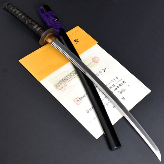 Collectible Antique Japanese Katana Sword Wakizashi Samurai Sword Muromachi Tamahagane.
