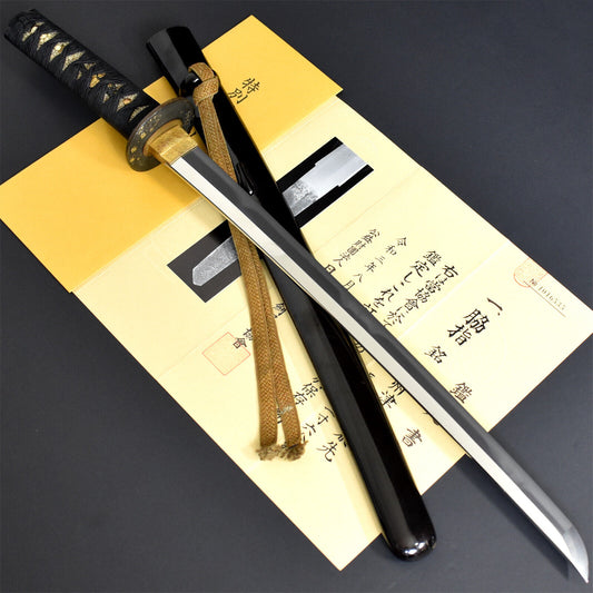 Antique Original Wakizashi Sword Edo  Era Samurai Weapon Tamahagane Blade Japanese.