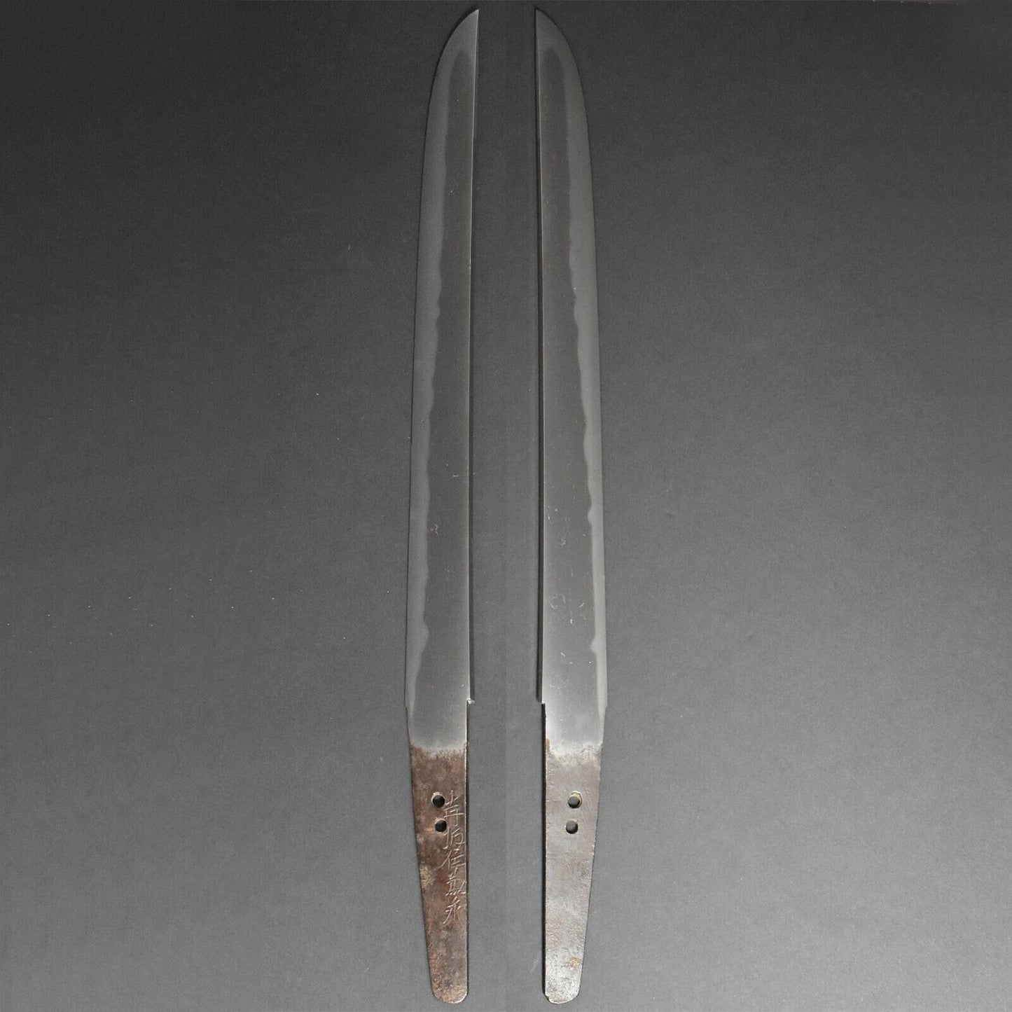 Traditional Japanese Rare Antique Vintage Wakizashi Sword Katana Weapon Unique Asian Tamahagane Steel Nobuyoshi, 21 inches Tall Period.