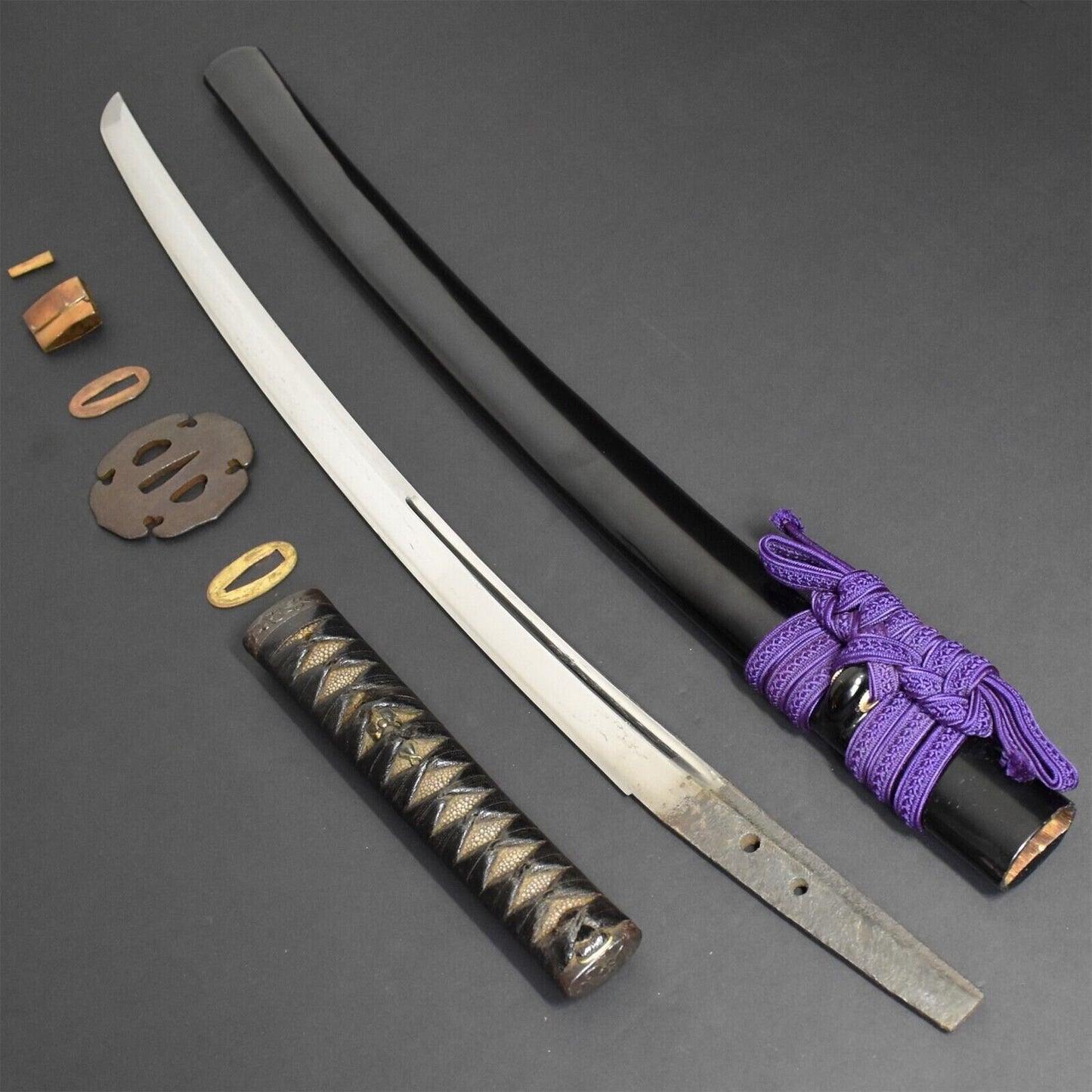 Antique Vintage Japanese Katana Wakizashi Sword Samurai Asian Weapon Authentic Original Blade Rarely Collectible Men's Gift Era.